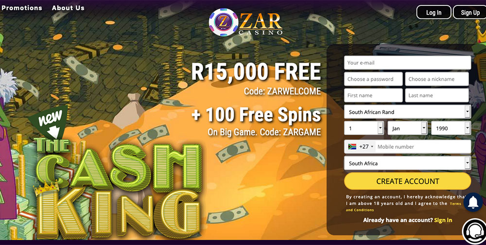 ZAR Casino Online Casino