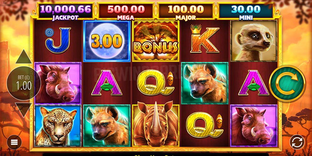 Rhino rampage slot game