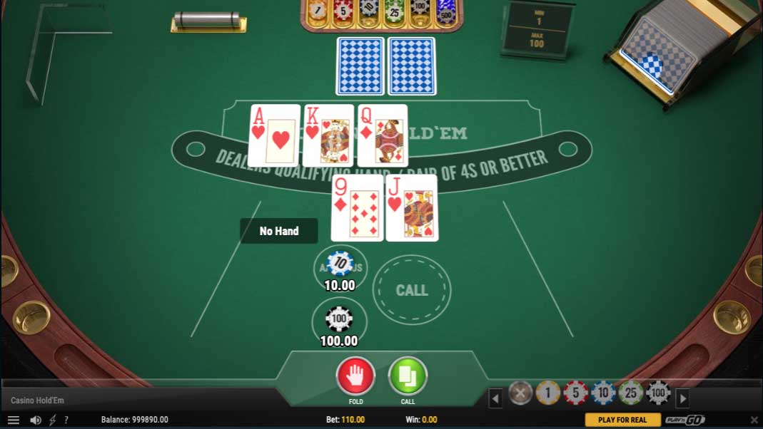 Casino Holdem online poker at PlayLive Casino