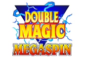 MegaSpins Double Magic symbols include cherries, single bar, double bar, triple bar, 7, and the game-specific blue star, which is also the game's wild symbol. A single cherries symbol in combination with any other symbols pays out at 2x your bet, while 2 cherries pays out 5x. Three-of-a-kind single, double, or triple bars pay out 10x, 25x, and 50x your bet, respectively, while any combination of bars pays out 3x. Landing three 7s will get you 100x your bet. The game's blue star wild can serve as a substitute for any symbol in the game, and will also double or quadruple your win, depending on whether you land one star or two. Three stars on one line wins you a whopping 800x of your bet on that game.
